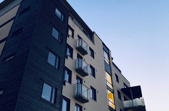 Rental apartment building secured with CCTV